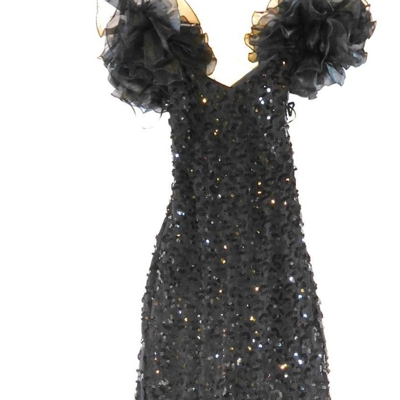 80s Sequin Prom Dress